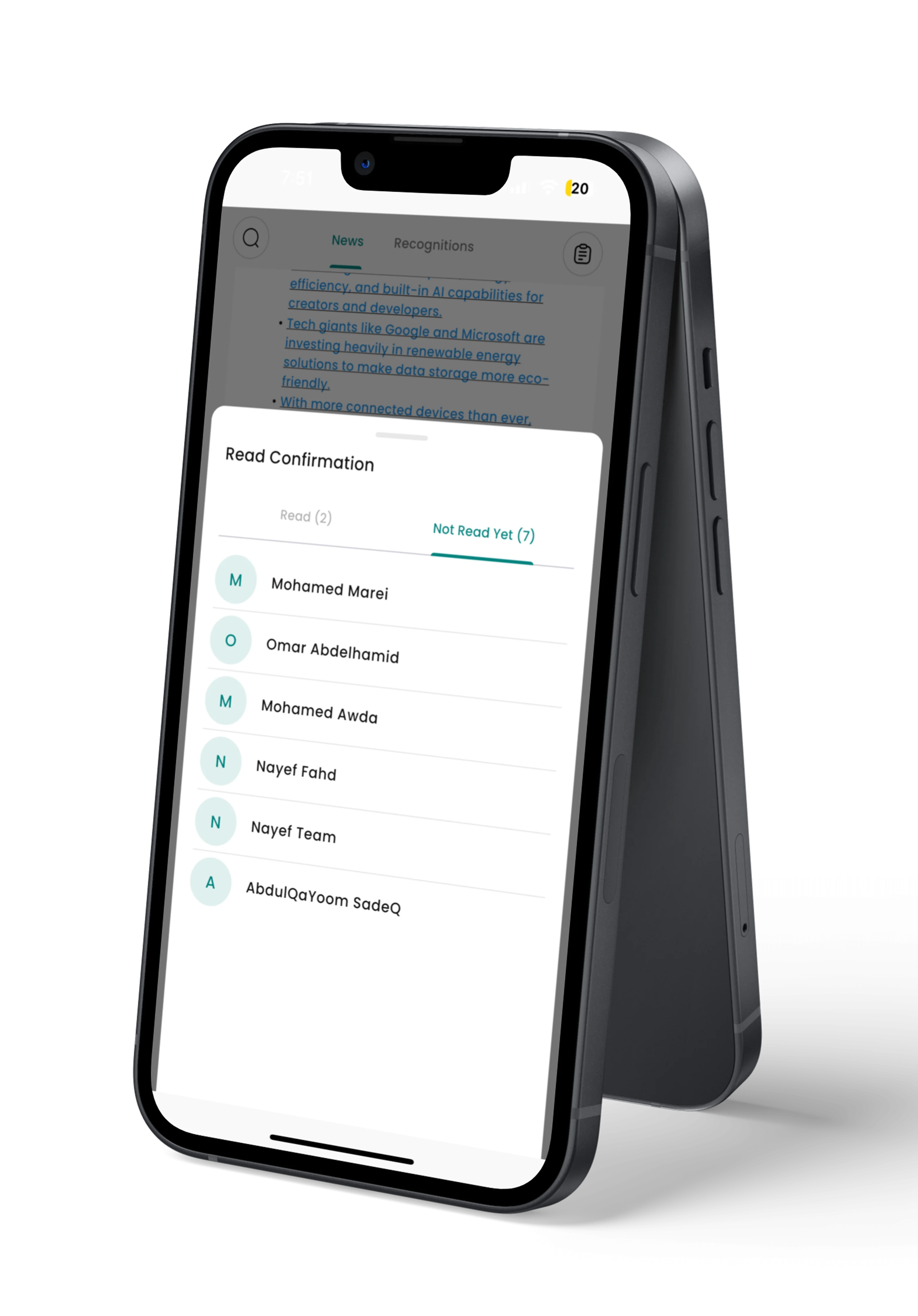 Don't just send updates—confirm they were actually read.